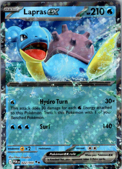 Lapras ex 022/088 Holo Ultra Rare Pokemon Card Near Mint - Image 1