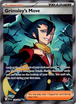 Grimsley’s Move 120/094 Full Art Trainer Holo Pokemon Card Near Mint - Image 1