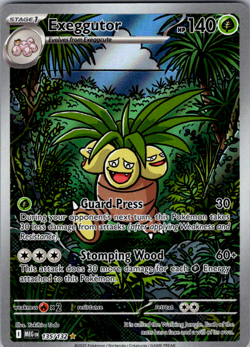 Exeggutor 135/133 Illustration Rare Holo Pokemon Card Near Mint SV - Image 1