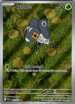 Nymble 096/094 Illustration Rare Holo Pokemon Card Near Mint - Image 1