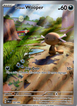 Paldean Wooper 102/094 Illustration Rare Holo Pokemon Card Near Mint - Image 1