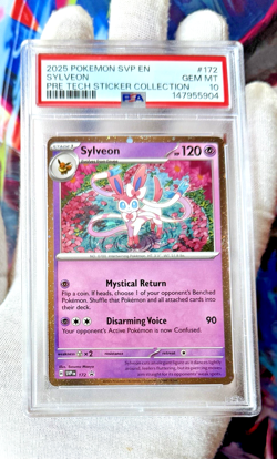 PSA 10 - Sylveon #172 COSMOS HOLO 2025 POKEMON BLACK STAR PROMO PRISMATIC SVP EN - Image 2