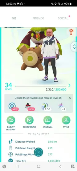 Pokemon Go (Stage 34) Shiny Rillaboom ( 22 Shinys ) - Image 1