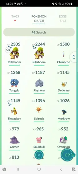 Pokemon Go (Stage 34) Shiny Rillaboom ( 22 Shinys ) - Image 5