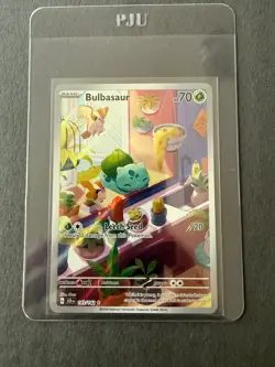 Pokemon Stellar Crown Bulbasaur 143/142 Illustration Rare - Image 1