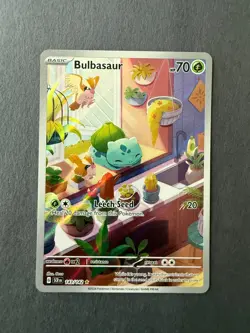 Pokemon Stellar Crown Bulbasaur 143/142 Illustration Rare - Image 3