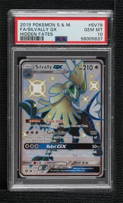 Shiny - Silvally GX Pokemon Sun & Moon Hidden Fates Vault PSA 10 GEM MT - Image 1