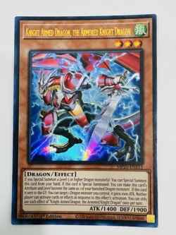Yu-Gi-Oh! TCG Knight Armed Dragon The Armored Knight Dragon Ultra Rare 1st Ed - Image 1