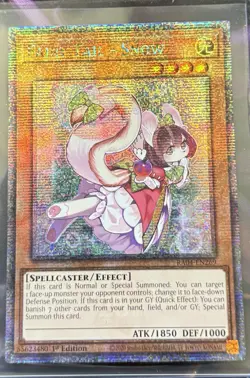 Yugioh - Fairy Tail Snow - RA04-EN269 - Quarter Century Secret Rare QCR - NM - Image 1