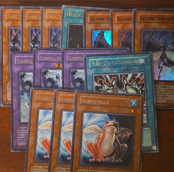 Yu-Gi-Oh! Konami 14 Card Lot Substitoad Caius Shadow Monarch Blackwing Shura - Image 1