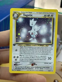 1st Edition Togetic 16/111 Neo Genesis 2000 Holo Rare WOTC Pokemon Card TCG - Image 3