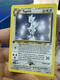 1st Edition Togetic 16/111 Neo Genesis 2000 Holo Rare WOTC Pokemon Card TCG - Image 5