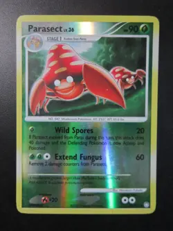 PARASECT REVERSE HOLO POKEMON CARD 58/123 MYSTERIOUS TREASURES NEVER PLAYED NM- - Image 1