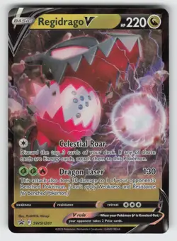 Regidrago V - SWSH281 NM Holo SWSD SWSH: Sword & Shield Promo Cards TPO01 - Image 1