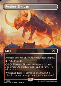 Restless Bivouac - Extended Art WOE NM MTG - Image 1