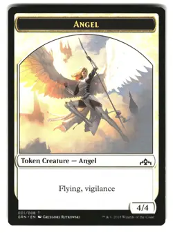 Angel Token 1 Token Guilds of Ravnica Magic: The Gathering Near Mint - Image 1