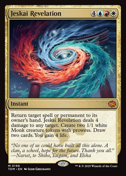 MTG Jeskai Revelation TDM #0196 NM - Image 1