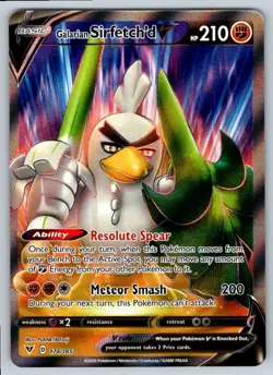 2020 Vivid Voltage Galarian Sirfetch’d V1 Full Art #174 - Image 1
