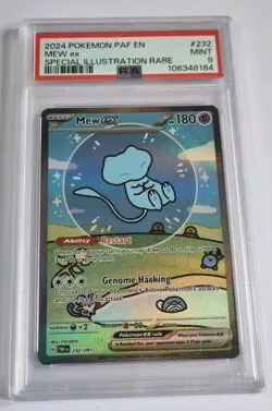 Pokemon TCG Bubble Mew EX 232/091 Special Illustration Rare Paldean Fates PSA 9 - Image 1