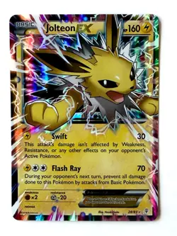 Pokemon TCG Jolteon EX 28/83 Generations Ultra Rare Holo NM XY Eeveelution - Image 2