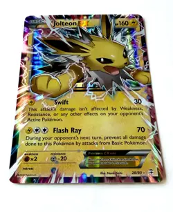 Pokemon TCG Jolteon EX 28/83 Generations Ultra Rare Holo NM XY Eeveelution - Image 3