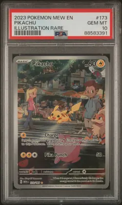 2023 Pokemon 151 - Pikachu 173- PSA 10 - Image 2
