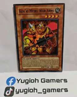 YUGIOH KOA'KI MEIRU WAR ARMS RGBT-EN081 1 ST EDITION SUPER LIGHT PLAYED - Image 1