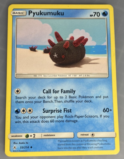 Pyukumuku 53/214 Uncommon SM - Unbroken Bonds Pokemon TCG Card Asako Ito LP - Image 1