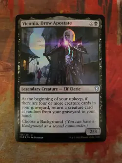 MTG Card: Viconia, Drow Apostate (CL: Battle for Baldur's Gate) FOIL - Image 1