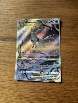 Glaceon VSTAR GG40 Crown Zenith Galarian Gallery Pokemon Card NM - Image 2