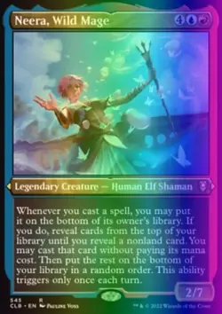 Neera, Wild Mage (545/1080) Commander Legends Battle for Baldur's Gate LP FOIL - Image 1
