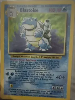 Blastoise 2/102 Base Set Unlimited Holo Rare 1999 English 100 HP Stage 2 - Image 1