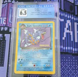 Pokemon TCG CGC 6.5 Dark Gyarados Prerelease Holo Promo 08/82 Wotc 1999 - Image 1