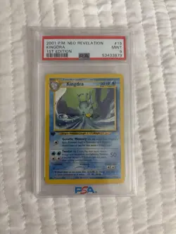 2001 POKEMON NEO REVELATION 1ST EDITION #19 KINGDRA PSA 9 - Image 1