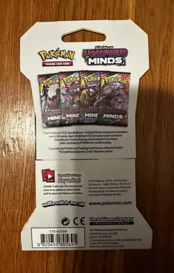Pokemon TCG Sun and Moon Unified Minds Sleeved Booster Pack - Image 2