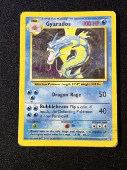 Pokemon Base Set 1999-2000 “UK 4th Print” Gyarados 6/102 - Image 1