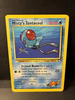 Misty's Tentacool - 57/132 Gym Heroes - Pokemon TCG - 2000 - Image 1