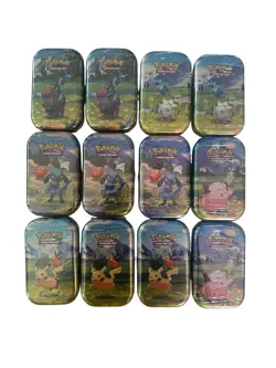 Pokemon TCG - 12x Mega Evolution Ascended Heroes Mini Tins - Factory Sealed - Image 1