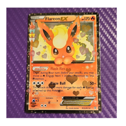 Pokemon Flareon EX Holo Ultra Rare RC6/RC32 Generations RC 170 HP English - Image 1