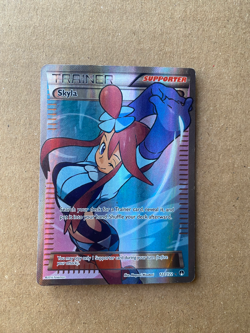 FULL ART Skyla ULTRA RARE 122/122 Pokemon XY Breakpoint Holo Foil Supporter - LP - Image 1