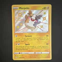 Pokemon TCG Morpeko SV044/SV122 Shining Fates Shiny Vault Shiny Holo - Image 1