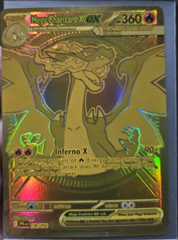 Pokemon Mega Charizard X EX 130/094 Full Art Holo Phantasmal Flames 360 HP - Image 1