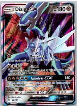 Dialga GX 82/131 Holo GX Rare Forbidden Light Pokemon NM - Image 1
