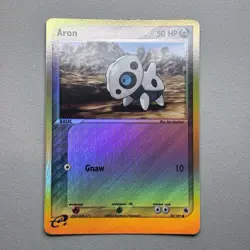 Pokemon TCG Aron 50/109 EX Ruby Sapphire Reverse Holo Common 2003 - LP/MP - Image 1