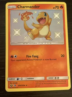 Pokemon TCG Charmander Hidden Fates SV6/SV94 Holo Shiny Holo Rare - Image 1