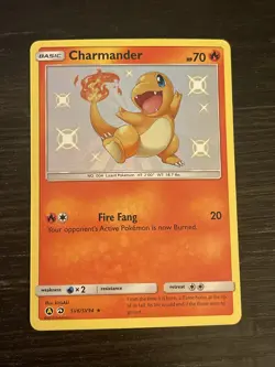 Pokemon TCG Charmander Hidden Fates SV6/SV94 Holo Shiny Holo Rare - Image 2