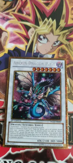 Carte Yu-Gi-Oh! Ancien Dragon Pixie PGLD-FR006 1st Gold Secrete Rare Francaise - Image 1