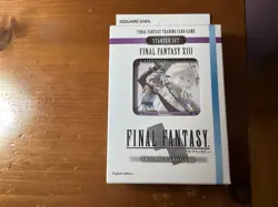 Final Fantasy XIII Trading Card Game Starter Set Lightning NIB - Image 1