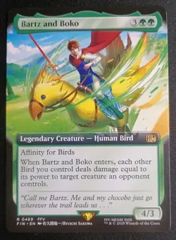 MTG Final Fantasy - Bartz and Boko - Extended Art Rare - Image 1