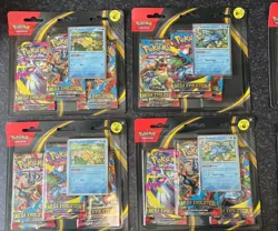Pokemon Mega Evolutions 3 Pack Blister, 2x Psyduck & 2x Golduck factory sealed - Image 1